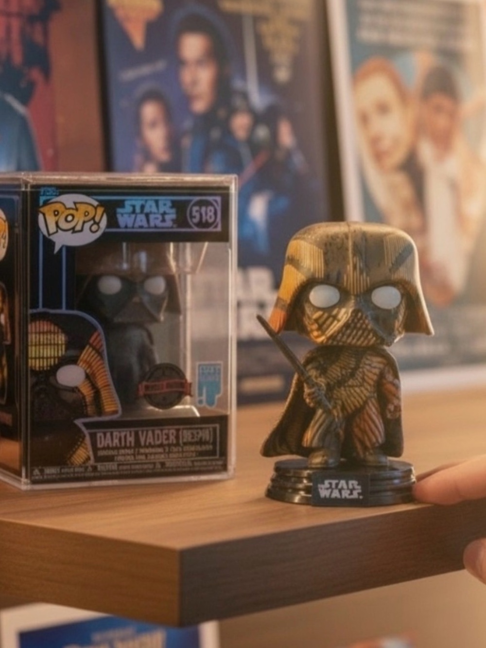 Star Wars rare jedi Funko Gold & Black Darth Vader Pop! Vinyl Figure
